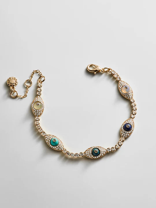 Iris Evil Eye Tennis Bracelet