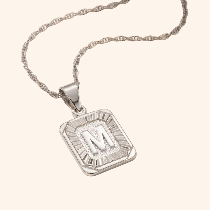 Medallion Initial Necklace