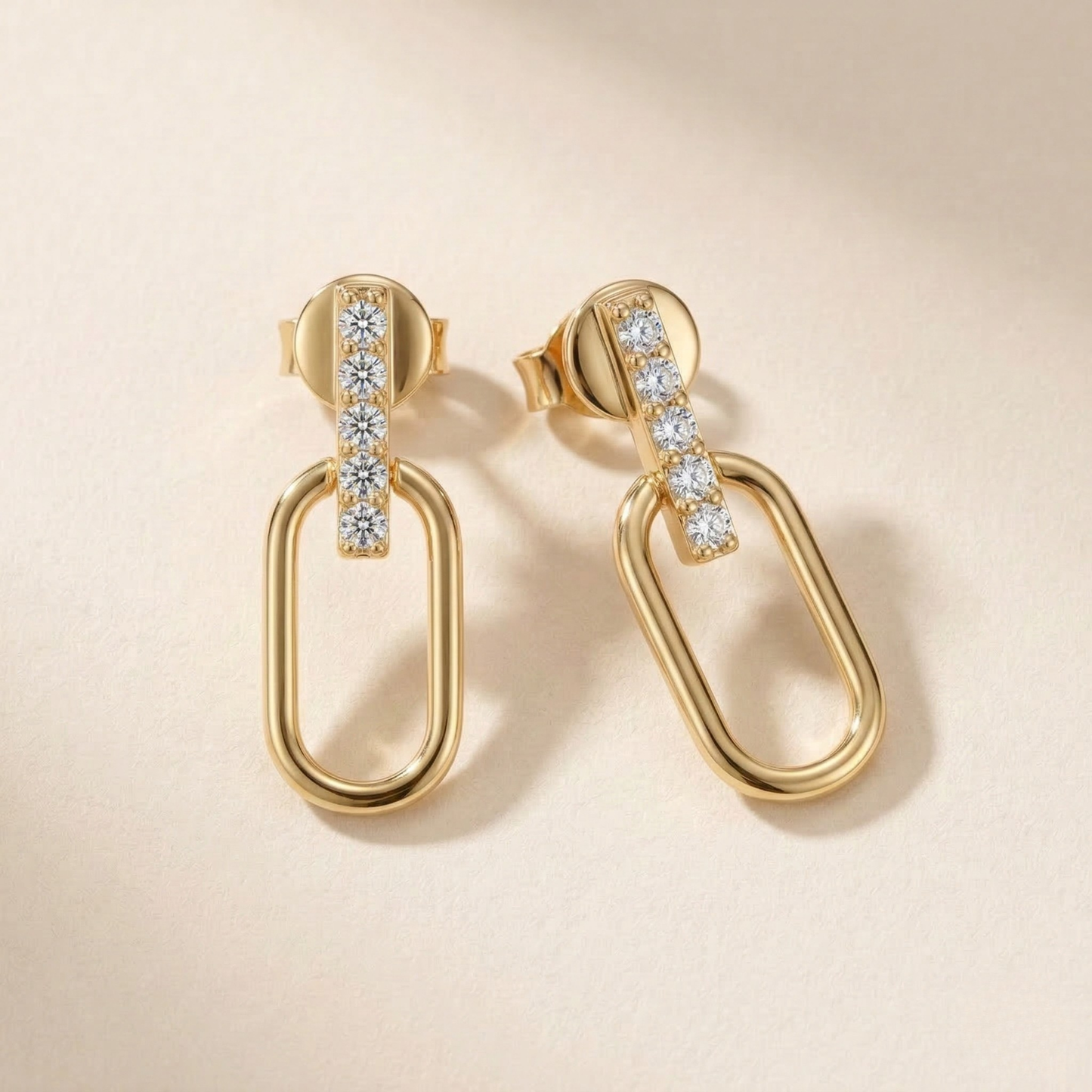 Najwa Moissanite Drop Earrings