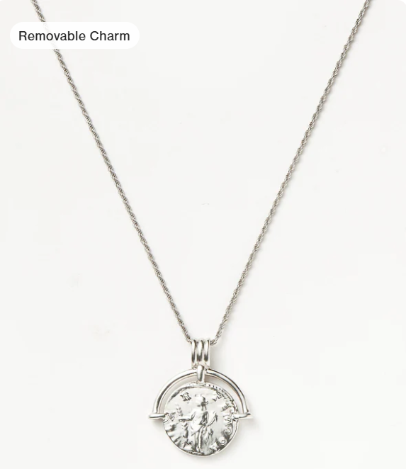 Lucy Williams Engravable Roman Arc Coin Necklace