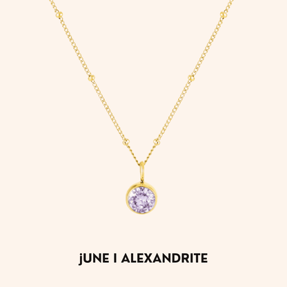 Noor Birthstone Necklace