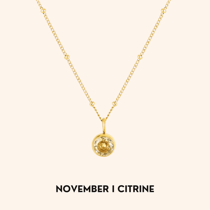 Noor Birthstone Necklace