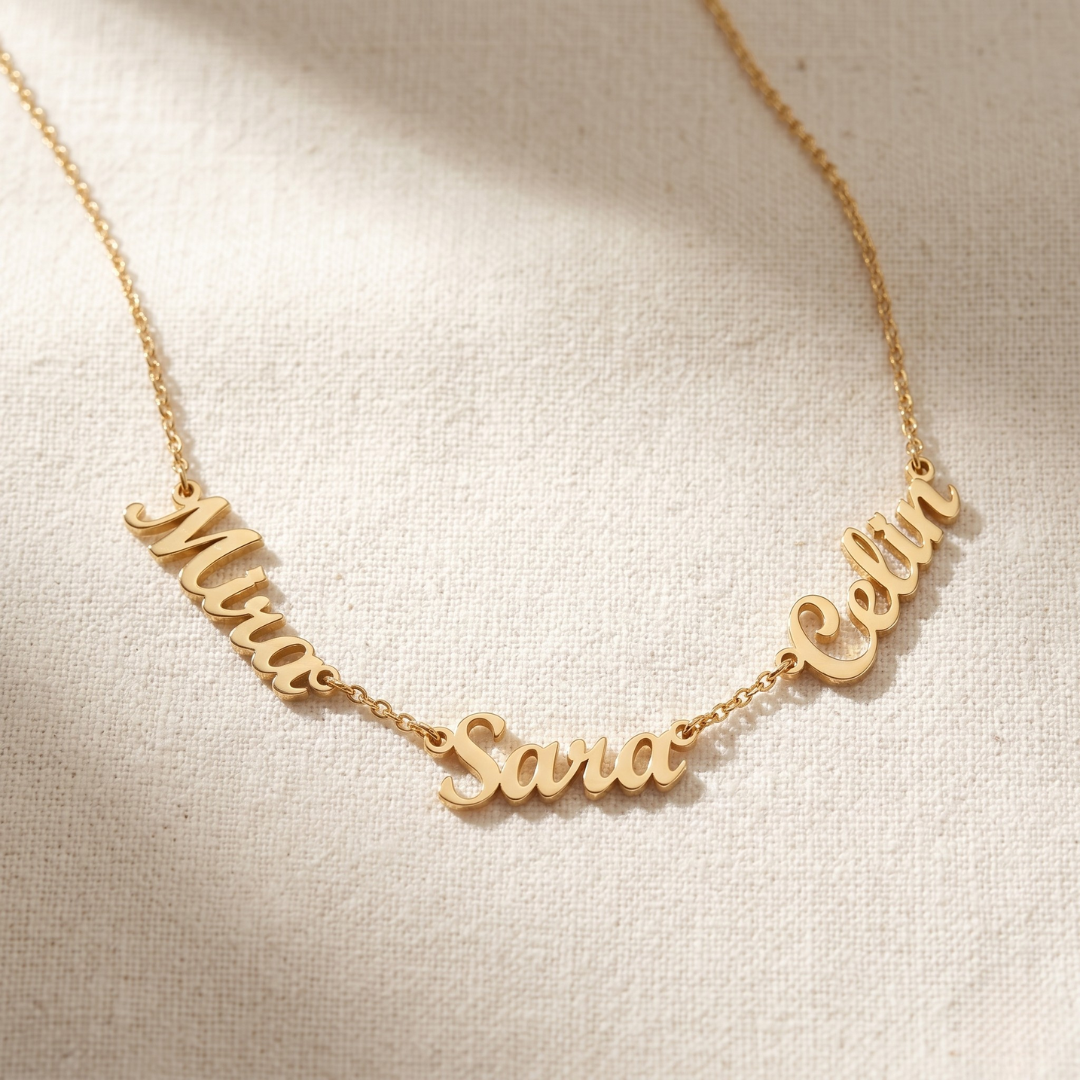 Wasl Multiple Names Necklace