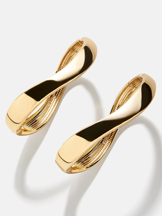 Natalia Wavy Hinge Bangle Set