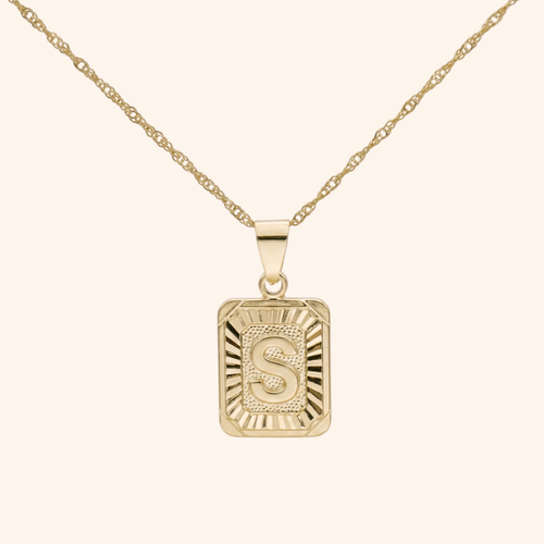 Medallion Initial Necklace