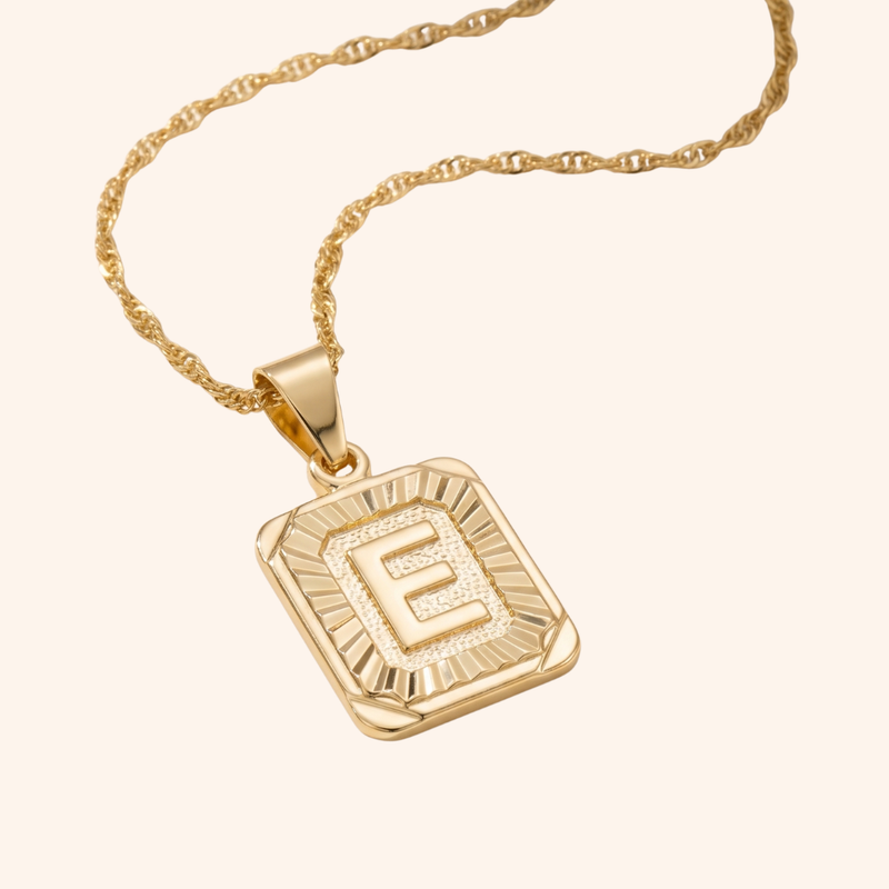 Medallion Initial Necklace