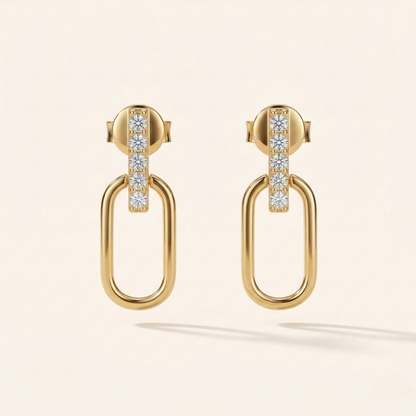 Najwa Moissanite Drop Earrings