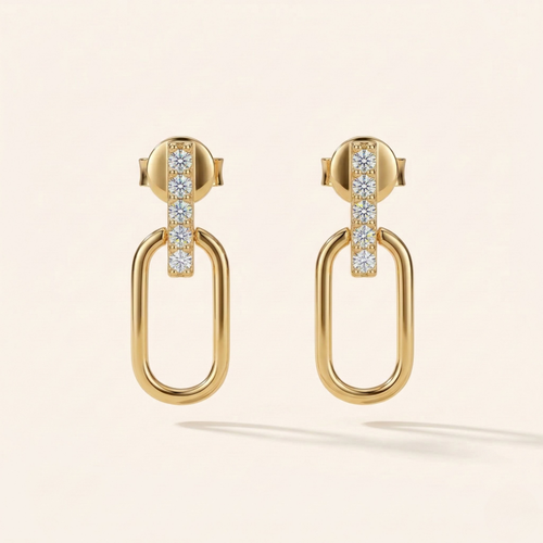Najwa Moissanite Drop Earrings