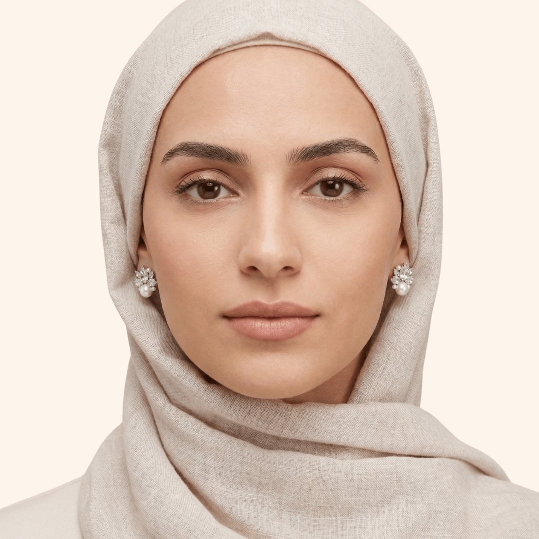 Jawahir Noor Moissanite Studs