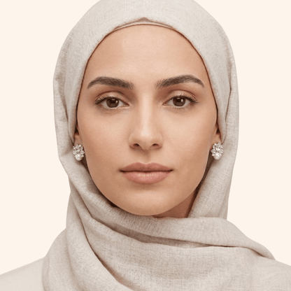 Jawahir Noor Moissanite Studs