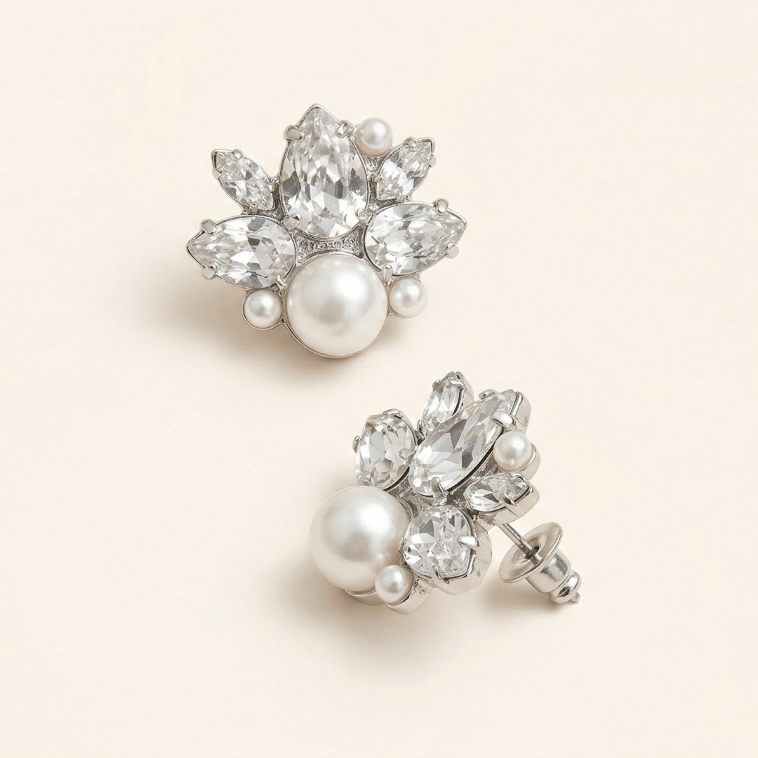 Jawahir Noor Moissanite Studs