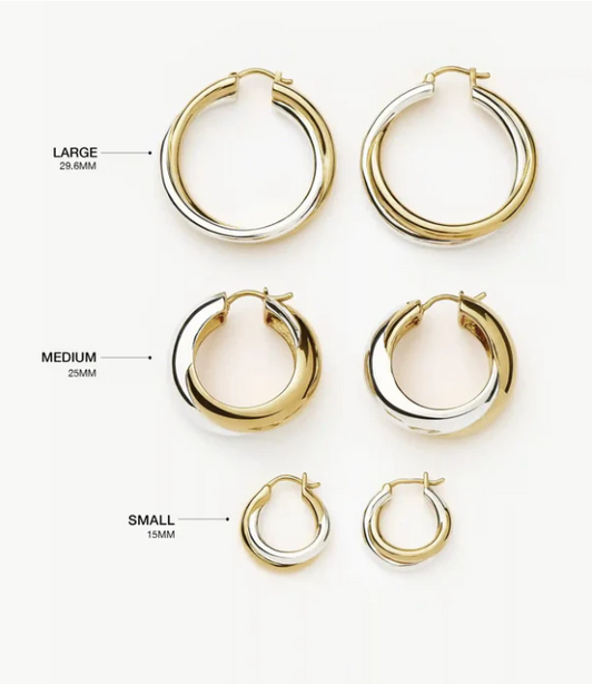 Lucy Williams Entwine Small Hoop Earrings