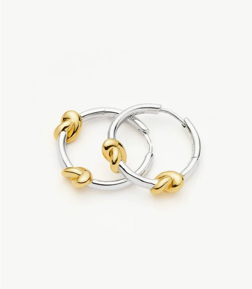 Lucy Williams Knot Small Hoop Earrings