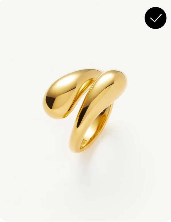Savi Sculptural Crossover Ring