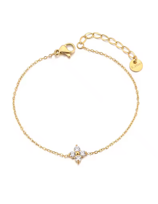 Lucky Four Leaf Clover Moissanite