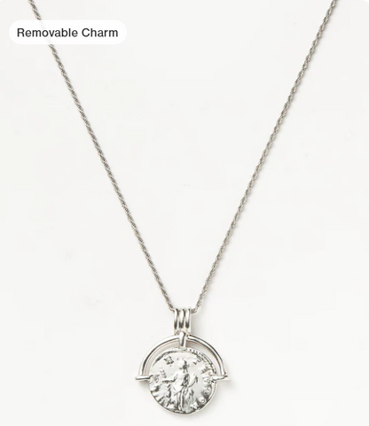 Lucy Williams Engravable Roman Arc Coin Necklace