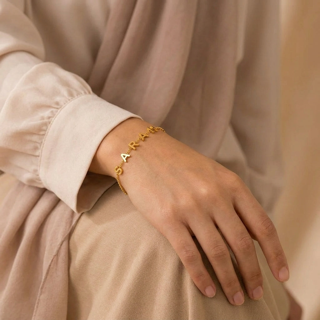 Letter Charm Bracelet