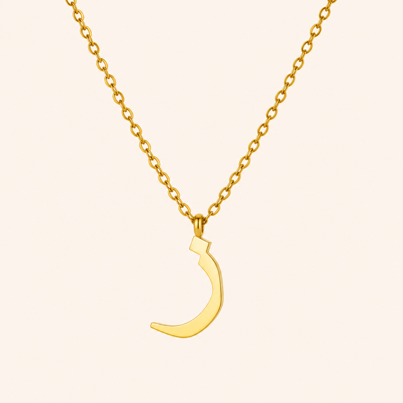 Arabic Initial Necklace Z | ز — Zahra