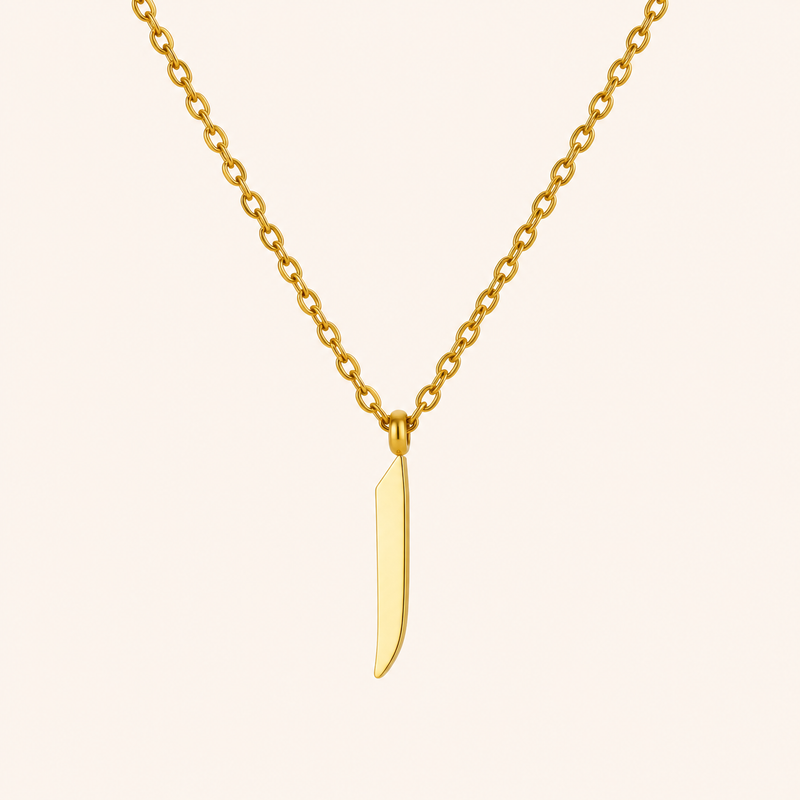 Arabic Initial Necklace A | ا — Amal