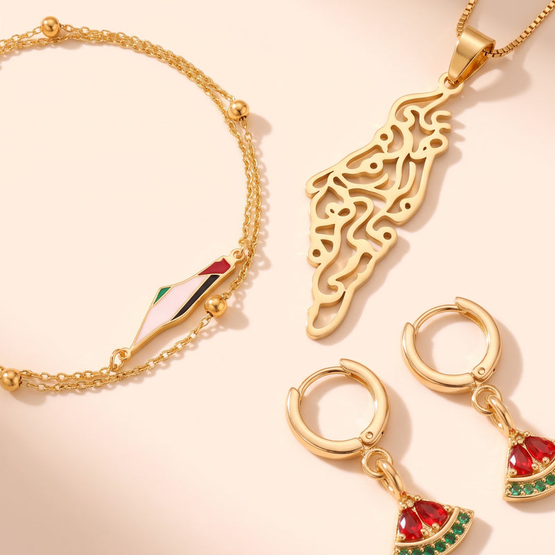Palestine Essentials - the three pieces, close